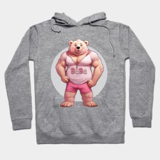 teddy pink bear Hoodie